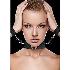 <strong>Ошейник с наручниками OUCH! Black SH-OU142BLK</strong> <br />
О<div class="charTableblock"><div><span>Материал</span>: текстиль</div><div><span>Цвет</span>: черный</div></div> Ошейник с наручниками OUCH! Black SH-OU142BLK
О