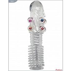 <strong>Прозрачная гелевая насадка-ёршик с бусинками - 14 см.</strong> <br />
Насадка с бусинками, гелевая, прозрачная, EROTICON^ XL PENIS.<div class="charTableblock"><div><span>Материал</span>: гель</div><div><span>Диаметр, см</span>: 4.50</div><div><span>Диаметр, см</span>: 4</div><div><span>Производитель</span>: Eroticon, Россия</div></div> Прозрачная гелевая насадка-ёршик с бусинками - 14 см.
Насадка с бусинками, гелевая, прозрачная, EROTICON^ XL PENIS.