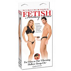     
  Vibrating Hollow Strap-On  .