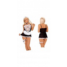 MAID`S OUTFIT INCL DRESS, APRON S/M 
