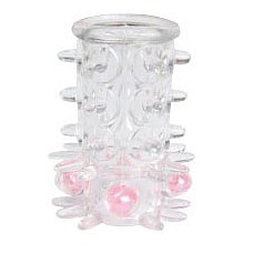 <strong>Нарядная насадка на фаллос с шипами и бусинами</strong> <br />
Силиконовая прозрачная насадка с крупными розовыми бусинками для дополнительной стимуляции предвагинальной зоны у женщины. Очень нежная и эластичная , легко растягивается до нужного Размера.<div class="charTableblock"><div><span>Материал</span>: силикон</div><div><span>Производитель</span>: Sextoy 2011, Китай</div></div> Нарядная насадка на фаллос с шипами и бусинами
Силиконовая прозрачная насадка с крупными розовыми бусинками для дополнительной стимуляции предвагинальной зоны у женщины. Очень нежная и эластичная , легко растягивается до нужного Размера.