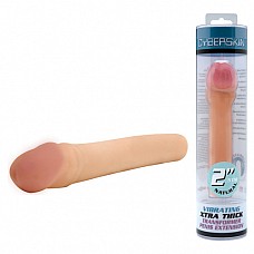 <strong>Вибро-насадка CyberSkin® 2in XTRA THICK 0853-4 BX TS</strong> <br />
Хотите удивить её сегодня ночью? Хотите подарить ей незабываемый оргазм и самому погрузиться в экстаз? Попробуйте удлиняющую насадку с вибрацией! Насадка из киберскина удлинит Ваше достоинство почти на 6 см! Внутри удлиняющей части находится вытаскиваемый вибро-элемент, который включается при нажатии на кнопку! Работает от трех батареек типа AG13 (есть в комплекте).<div class="charTableblock"> </div> Вибро-насадка CyberSkin® 2in XTRA THICK 0853-4 BX TS 
Хотите удивить её сегодня ночью? Хотите подарить ей незабываемый оргазм и самому погрузиться в экстаз? Попробуйте удлиняющую насадку с вибрацией! Насадка из киберскина удлинит Ваше достоинство почти на 6 см! Внутри удлиняющей части находится вытаскиваемый вибро-элемент, который включается при нажатии на кнопку! Работает от трех батареек типа AG13 (есть в комплекте).
