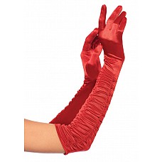  Ruched Satin Gloves OS LA2042red 
<br>: <b>Leg Avenue</b><br/>