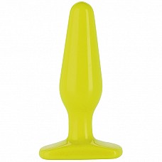Glo - Thick Anal Plug - Yellow 
