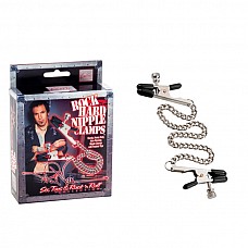 <strong>Цепочка для груди Phil Varone Rock Hard Nipple Clamps Black 2975-40BXSE</strong> <br />
Серебристые цепочки.<div class="charTableblock"><div><span>Тип</span>: для сосков</div><div><span>Особенности</span>: с цепочкой</div><div><span>Производитель</span>: California Exotic Novelties, США</div></div> Цепочка для груди Phil Varone Rock Hard Nipple Clamps Black 2975-40BXSE 
Серебристые цепочки.