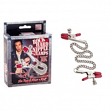 <strong>Цепочка для груди Phil Varone Rock Hard Nipple Clamps Red 2975-50BXSE</strong> <br />
Серебристые цепочки.<div class="charTableblock"><div><span>Тип</span>: для сосков</div><div><span>Особенности</span>: с цепочкой</div><div><span>Производитель</span>: California Exotic Novelties, США</div></div> Цепочка для груди Phil Varone Rock Hard Nipple Clamps Red 2975-50BXSE 
Серебристые цепочки.
