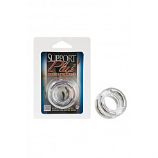 <strong>Двойное эрекционное кольцо Double Stack Ring с металлическими вставками прозрачное</strong> <br />
Двойное эрекционное кольцо Support Plus - первая запатентованная в мире система с поддержкой дополнительной гибкости и комфорта. Двойная полукруглая опоры из нержавеющей стали для дополнительной выносливости! Прочный, эластичный, и сдержанный! Двойное кольцо выполнено из эластичного материала.<div class="charTableblock"><div><span>Материал</span>: TPE / TPR</div><div><span>Цвет</span>: прозрачный</div><div><span>Наличие вибрации</span>: без вибрации</div><div><span>Тип</span>: кольцо</div></div> Двойное эрекционное кольцо Double Stack Ring с металлическими вставками прозрачное
Двойное эрекционное кольцо Support Plus - первая запатентованная в мире система с поддержкой дополнительной гибкости и комфорта. Двойная полукруглая опоры из нержавеющей стали для дополнительной выносливости! Прочный, эластичный, и сдержанный! Двойное кольцо выполнено из эластичного материала.