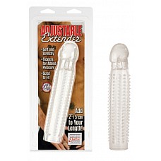 <strong>Насадка на пенис ADJUSTABLE EXTENDER прозрачная</strong> <br />
Прозрачная насадка на пенис со стимулирующими точками, шипами различной длины и диаметра. Позволят испытать Вам и Вашей партнерше новые ощущения от классического секса!
Насадка очень эластичная, растягивается до 25 см в длину и до 6-8 см в ширину. Плотная головка удлиняет пенис на 5 см. <div class="charTableblock"><div><span>Материал</span>: силикон</div><div><span>Диаметр, см</span>: 4.00</div><div><span>Диаметр, см</span>: 4</div><div><span>Производитель</span>: California Exotic Novelties, США</div></div> Насадка на пенис ADJUSTABLE EXTENDER прозрачная
Прозрачная насадка на пенис со стимулирующими точками, шипами различной длины и диаметра. Позволят испытать Вам и Вашей партнерше новые ощущения от классического секса!
Насадка очень эластичная, растягивается до 25 см в длину и до 6-8 см в ширину. Плотная головка удлиняет пенис на 5 см.