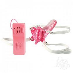 Страпон с клиторальной бабочкой Bumble-Bee  Страпон с клиторальной бабочкой Bumble-Bee