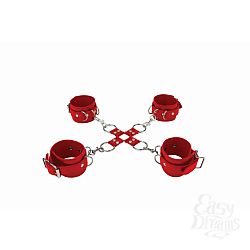     Hand And Legcuffs Red SH-OU050RED