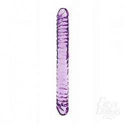 Фиолетовый двухголовый фаллоимитатор TWICE AS NICE - 29 см.  Фиолетовый двухголовый фаллоимитатор TWICE AS NICE - 29 см.