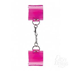 Наручники Translucent Handcuffs with Velcro Pink SH-BAD001 Наручники Translucent Handcuffs with Velcro Pink SH-BAD001
