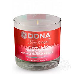      DONA Kissable Massage Candle Strawberry Souffle 135 