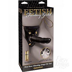    First Time Vibrating Strap-On Set      - 16,5 .
