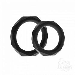    Rock Rings The Cocktagon ll 2 Pack Black