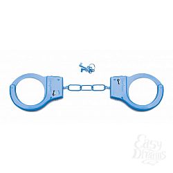 Голубые металлические наручники SHOTS TOYS Blue Голубые металлические наручники SHOTS TOYS Blue