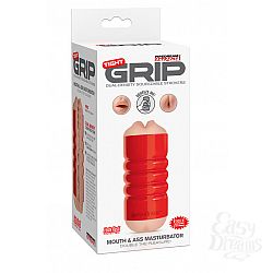    -  Pipedream Extreme Toyz  Tight Grip Mouth & Ass Masturbator