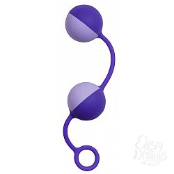 Фиолетовые вагинальные шарики PURRFECT SILICONE DUO TONE BALLS PURPLE  Фиолетовые вагинальные шарики PURRFECT SILICONE DUO TONE BALLS PURPLE