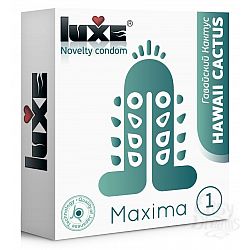 Презерватив Luxe Maxima WHITE Гавайский Кактус - 1 шт. Презерватив Luxe Maxima WHITE Гавайский Кактус - 1 шт.