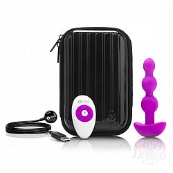   -  2  B-Vibe Triplet Anal Beads FUCHSIA
