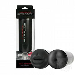 Двусторонний мастурбатор CyberSkin Stealth Double Stroker - ротик и попка  Двусторонний мастурбатор CyberSkin Stealth Double Stroker - ротик и попка