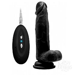  ׸ - Vibrating Realistic Cock 8  With Scrotum - 20 .