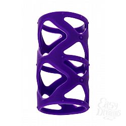 Фиолетовая насадка-сетка на пенис - 7,5 см. Фиолетовая насадка-сетка на пенис - 7,5 см.