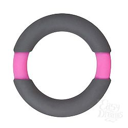 Серое эрекционное кольцо NEON STIMU RING 37MM GREY/PINK  Серое эрекционное кольцо NEON STIMU RING 37MM GREY/PINK