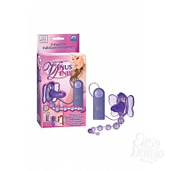 Стимулятор клитора на ремнях Waterproof Venus Penis Stimulator с анальной цепочкой фиолетовый  Стимулятор клитора на ремнях Waterproof Venus Penis Stimulator с анальной цепочкой фиолетовый