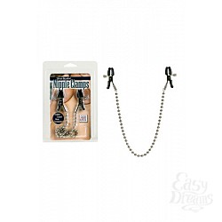     Nipple Clamps Silver Beaded   