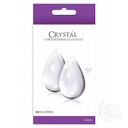   CRYSTAL GLASS EGGS CLEAR NSN-0703-11