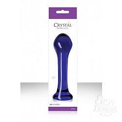 Анальный стимулятор Crystal - Droplets из стекла голубой  Анальный стимулятор Crystal - Droplets из стекла голубой