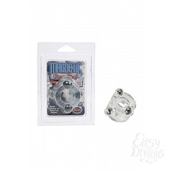 Двойное эрекционное кольцо Magnetic Power Ring  с магнитами прозрачное  Двойное эрекционное кольцо Magnetic Power Ring  с магнитами прозрачное