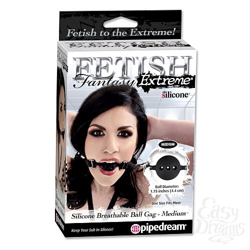  1:   Fetish Fantasy Extreme Silicone Breathable Ball Gag - Medium 