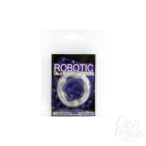 Фотография 1:  Эрекционное кольцо Robotic Beaded Cockring Фотография 1:  Эрекционное кольцо Robotic Beaded Cockring