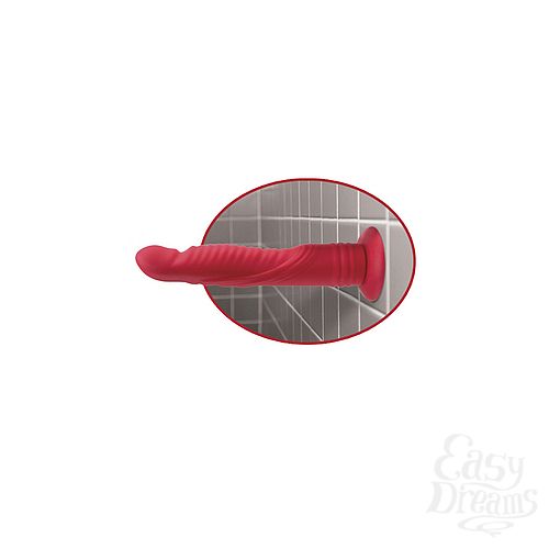  4     Vibrating 8 Dildo Red