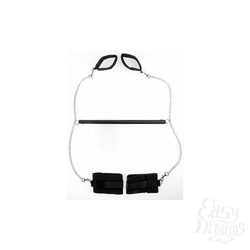  5     Hogtie Bondage Bar Black