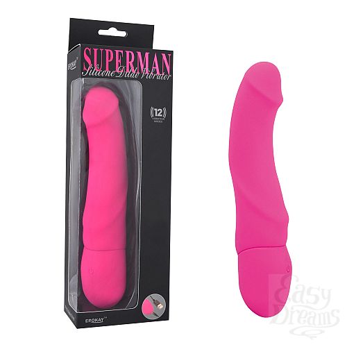  1:   Rechargeable Silicone Dildo PINK EK-1401-PK