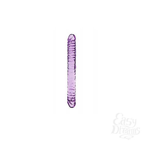 Фотография 1:  Фиолетовый двухголовый фаллоимитатор TWICE AS NICE - 29 см. Фотография 1:  Фиолетовый двухголовый фаллоимитатор TWICE AS NICE - 29 см.