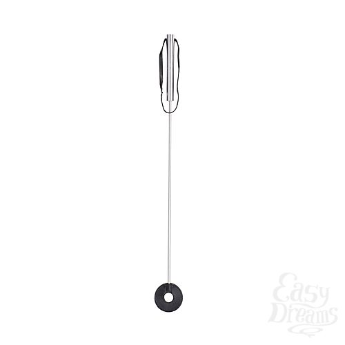  1:         Leather Circle Tipped Metal Crop 