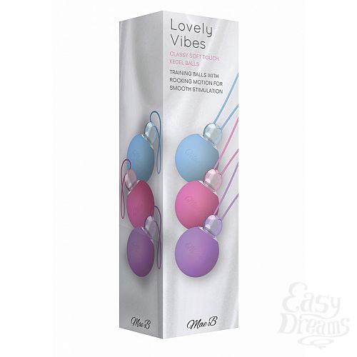  2    KEGEL BALLS PINK/PURPLE/BLUE 11471LV