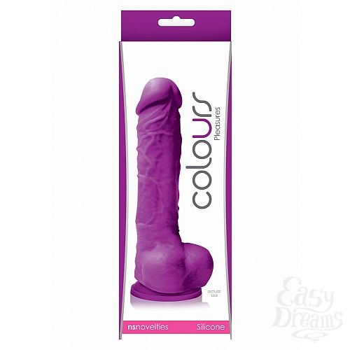 2   COLOURS PLEASURE DILDO 5INCH PURPLE NSN-0405-15