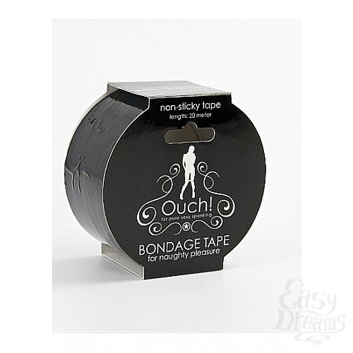  2   Bondage Tape Black  SH-OUBT001BLK