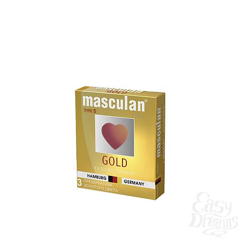 Фотография 1:  Masculan Ultra 5,  3 шт. * 16 Ультра Золотой (Gold) Фотография 1:  Masculan Ultra 5,  3 шт. * 16 Ультра Золотой (Gold)