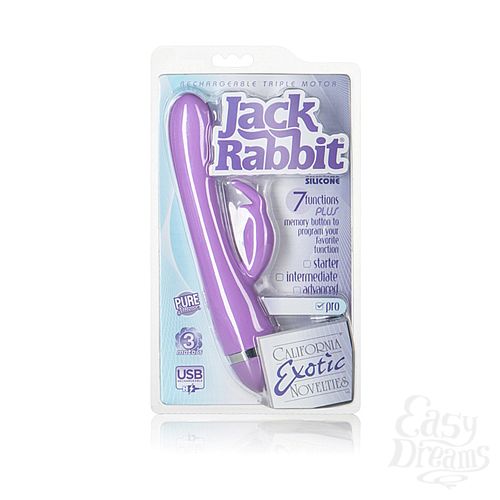  1:    ReCNargeable Triple Motor Jack Rabbit - Purple (NEW) 