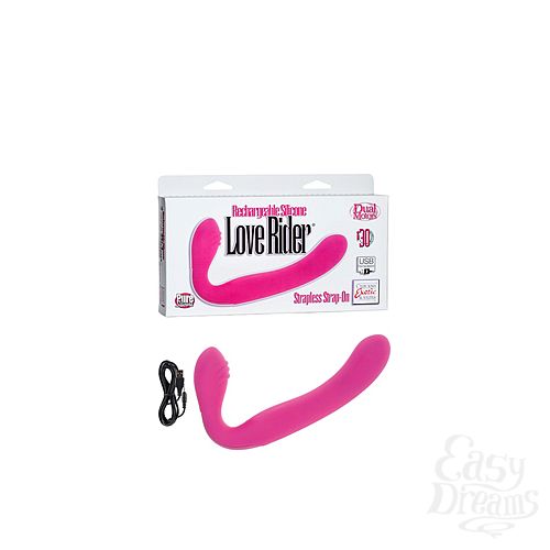  1:      ReCNargeable Silicone Love Rider Strapless Strap-On