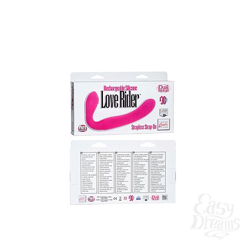  3      ReCNargeable Silicone Love Rider Strapless Strap-On