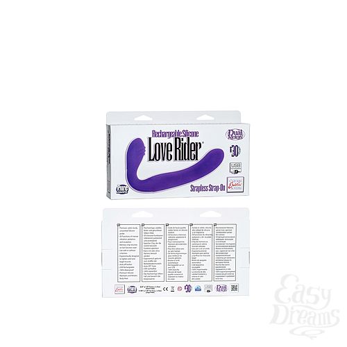  3      ReCNargeable Silicone Love Rider Strapless Strap-On