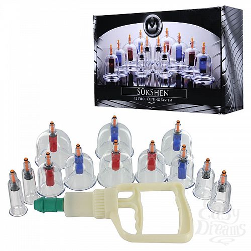  1:    12   Sukshen 12 Piece Cupping Set