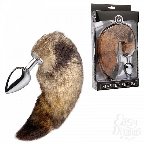  1:        Master Series Untamed Fox Tail Anal Plug - 9 .